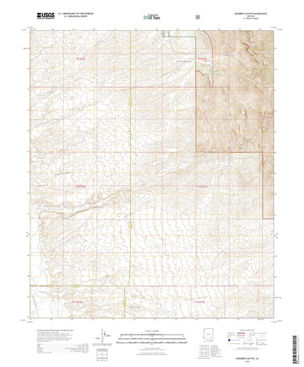 Kielberg Canyon, AZ — USGS 7.5-minute topo (2026)