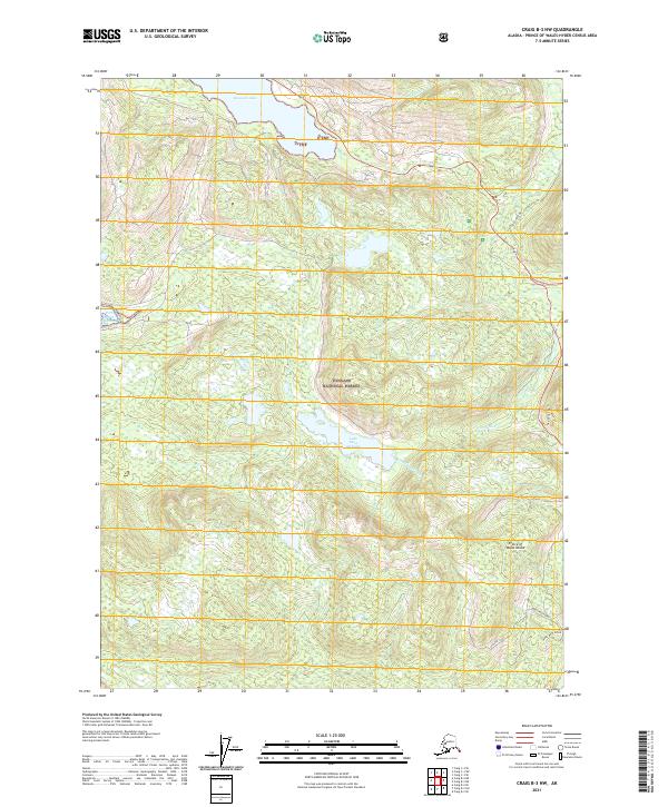 Craig B-3 NW, AK — USGS 7.5-minute topo (2021)