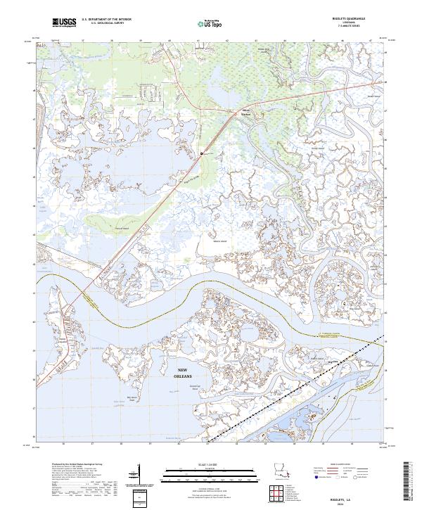 Rigolets, LA — USGS 7.5-minute topo (2024)