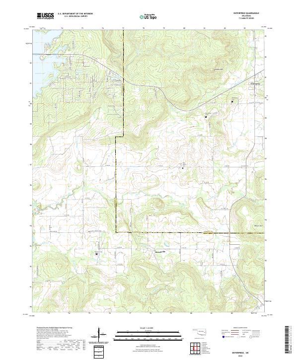 Enterprise, OK — USGS 7.5-minute topo (2022)