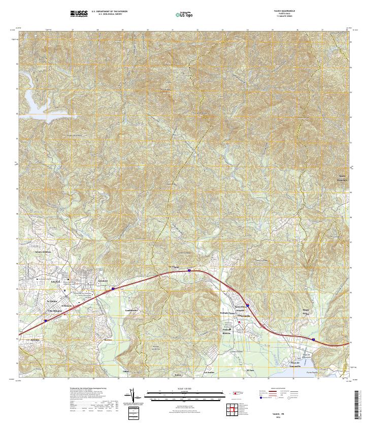Yauco, PR — USGS 7.5-minute topo (2024)