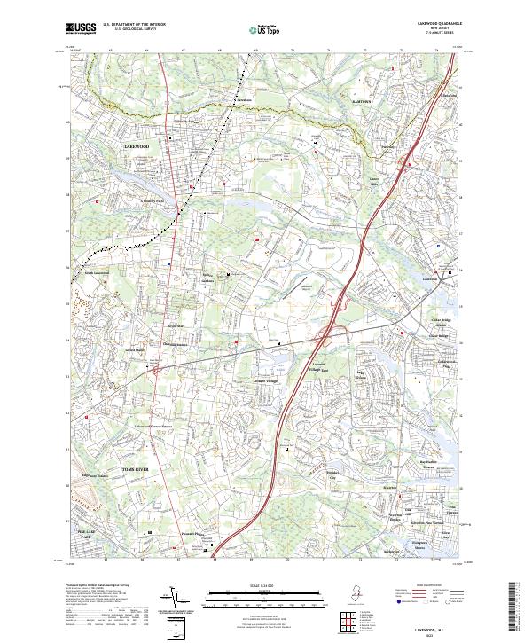 Lakewood, NJ — USGS 7.5-minute topo (2023)