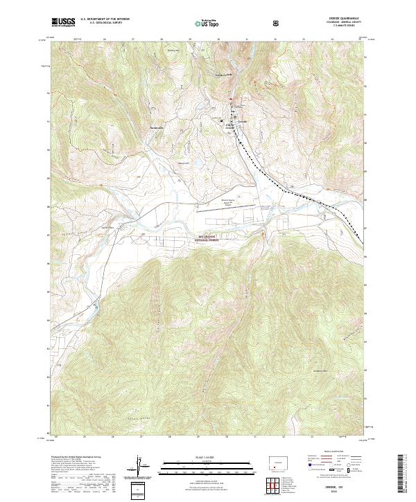 Creede, CO — USGS 7.5-minute topo (2022)