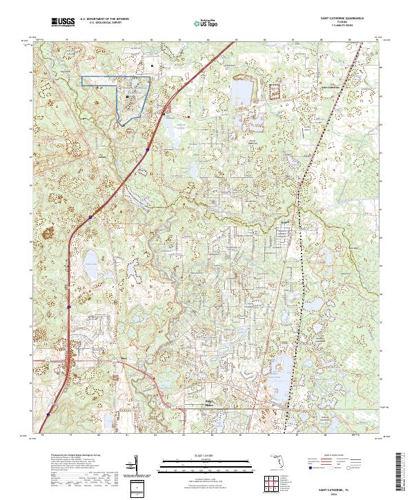 Saint Catherine, FL — USGS 7.5-minute topo (2024)