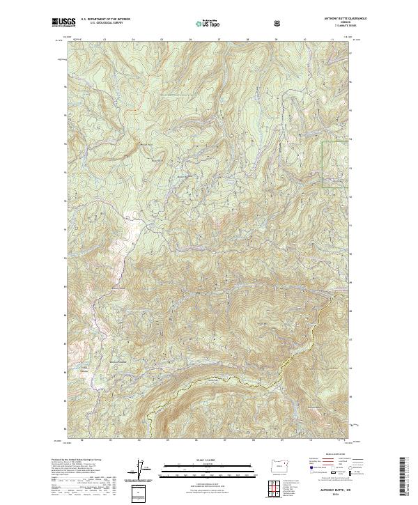 Anthony Butte, OR — USGS 7.5-minute topo (2024)