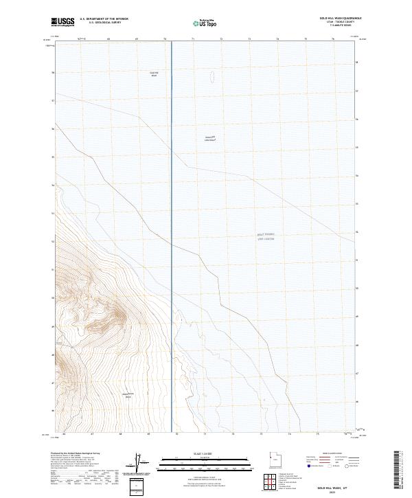 Gold Hill Wash, UT — USGS 7.5-minute topo (2023)