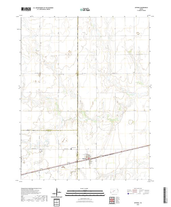 Offerle, KS — USGS 7.5-minute topo (2022)
