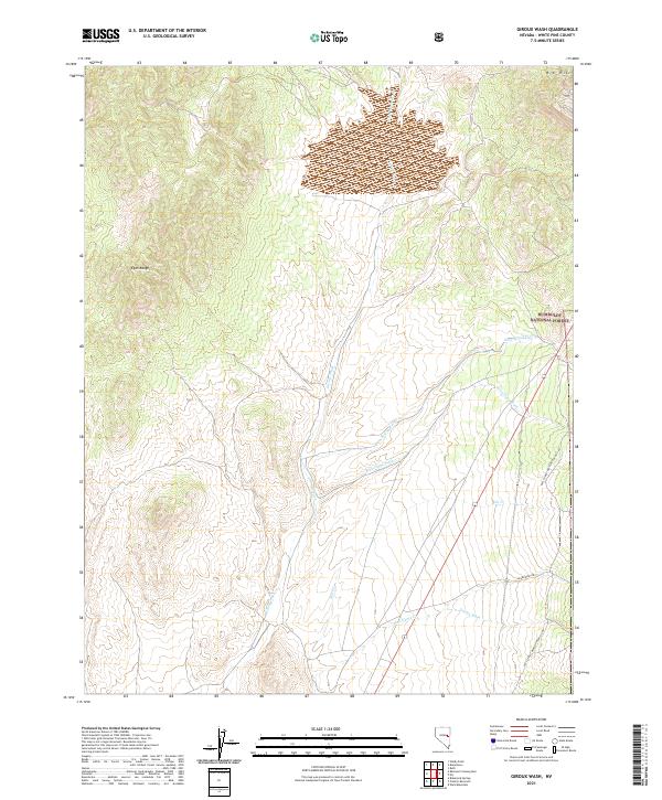 Giroux Wash, NV — USGS 7.5-minute topo (2021)