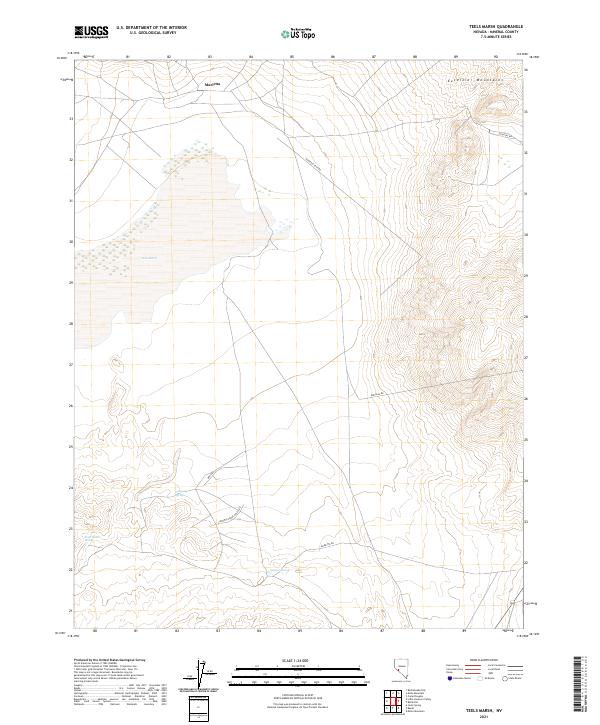 Teels Marsh, NV — USGS 7.5-minute topo (2021)