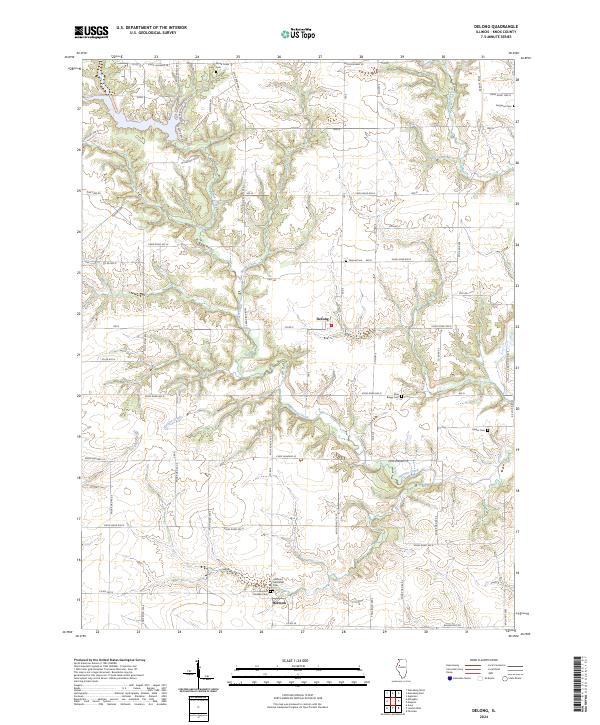 DeLong, IL — USGS 7.5-minute topo (2024)