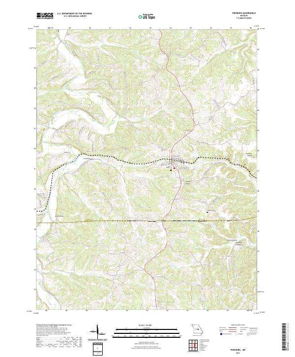Freeburg, MO — USGS 7.5-minute topo (2021)