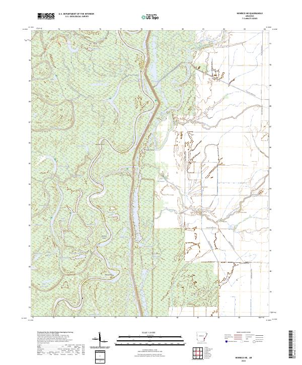 Henrico NE, AR — USGS 7.5-minute topo (2024)