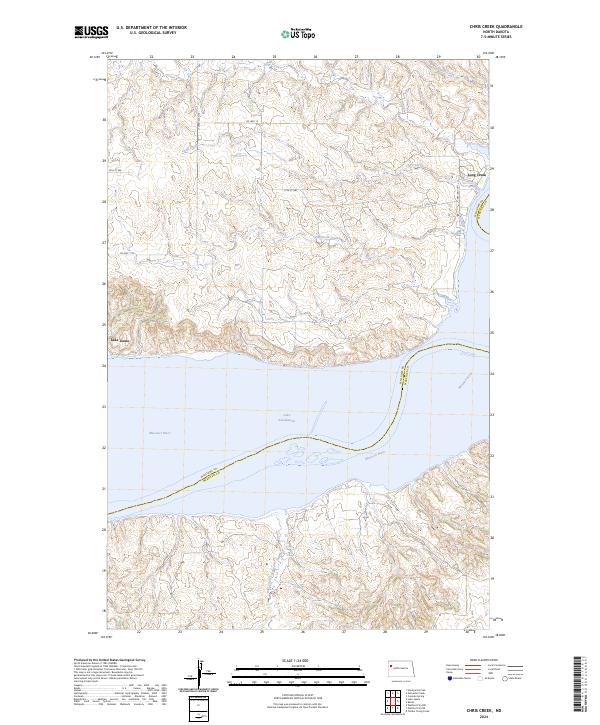 Chris Creek, ND — USGS 7.5-minute topo (2024)