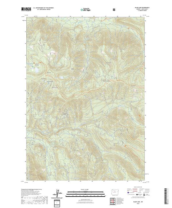 Blair Lake, OR — USGS 7.5-minute topo (2024)