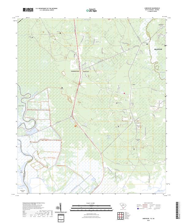 Limehouse, SC-GA — USGS 7.5-minute topo (2024)