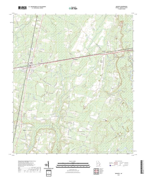 Nahunta, GA — USGS 7.5-minute topo (2024)