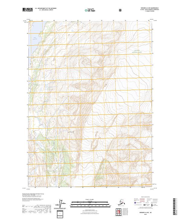 Seward A-6 NE, AK — USGS 7.5-minute topo (2023)