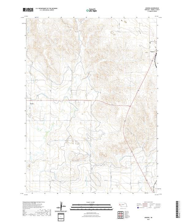 Angora, NE — USGS 7.5-minute topo (2021)