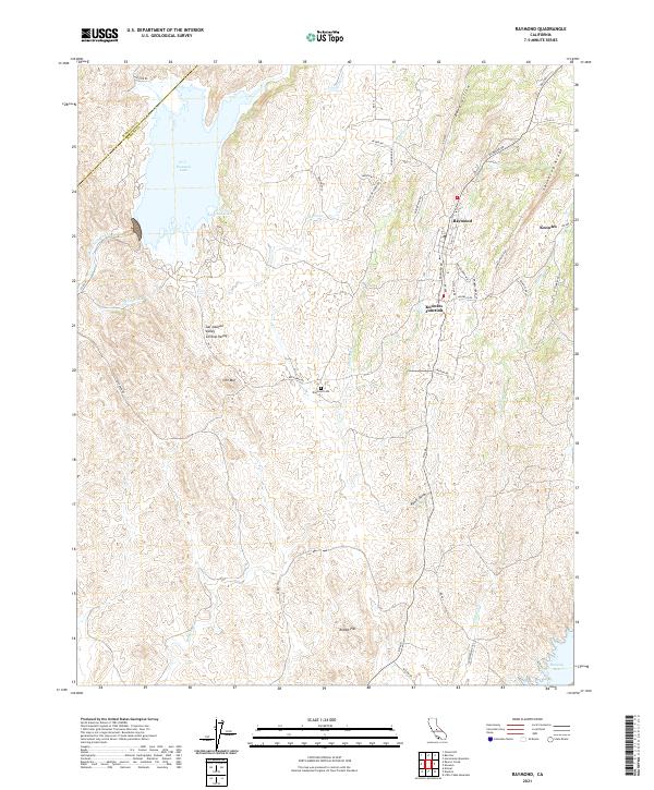 Raymond, CA — USGS 7.5-minute topo (2021)