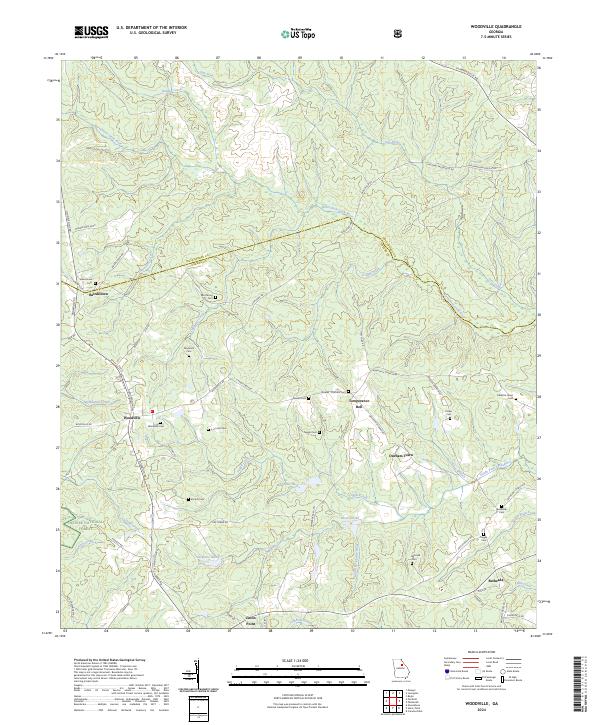 Woodville, GA — USGS 7.5-minute topo (2024)