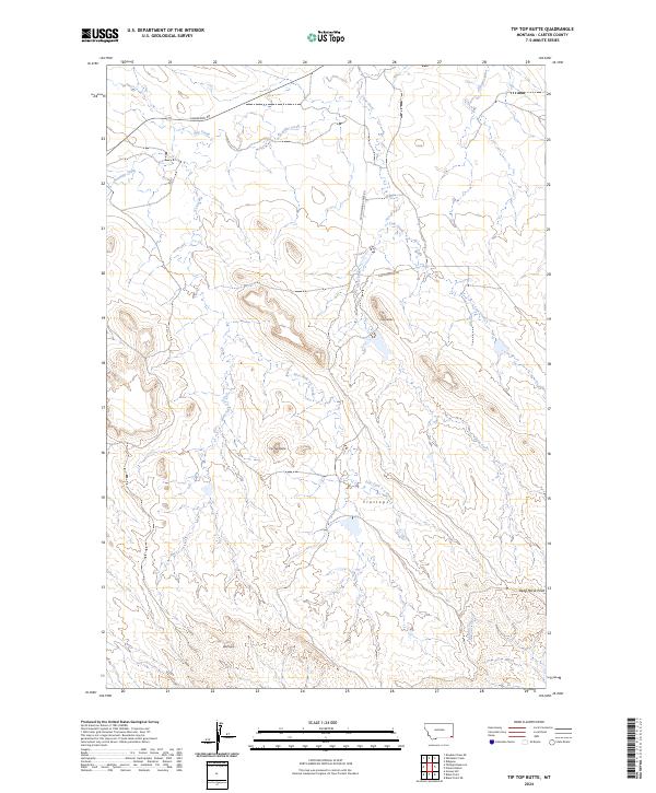 Tip Top Butte, MT — USGS 7.5-minute topo (2024)