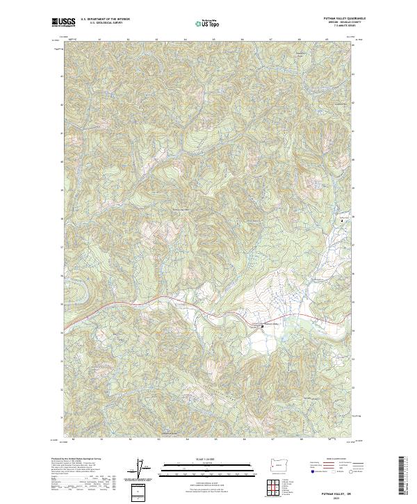 Putnam Valley, OR — USGS 7.5-minute topo (2023)