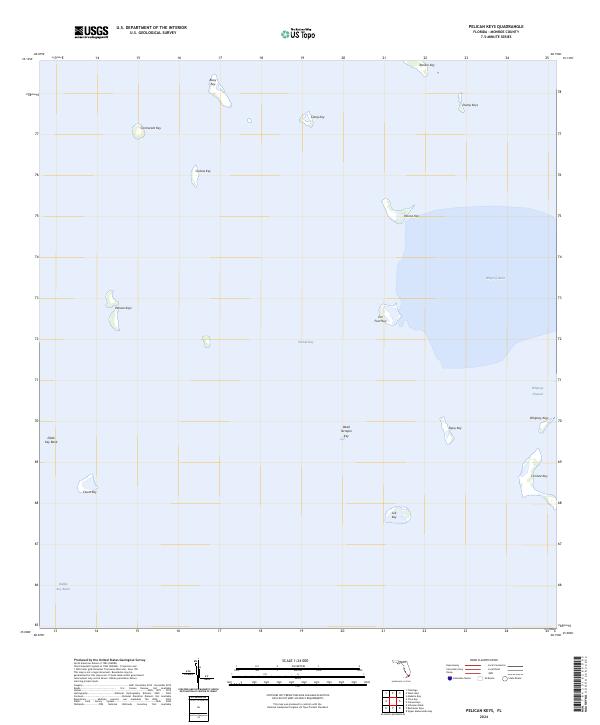Pelican Keys, FL — USGS 7.5-minute topo (2024)