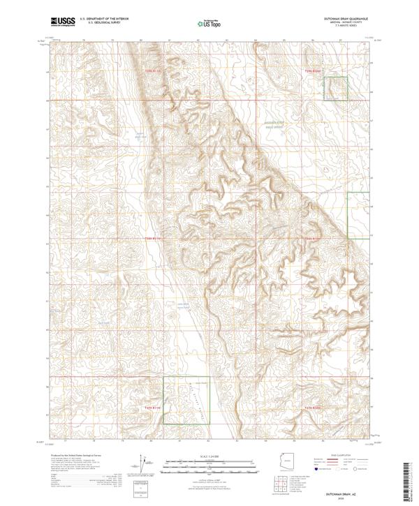 Dutchman Draw, AZ — USGS 7.5-minute topo (2026)