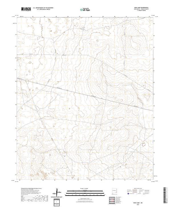 King Camp, NM — USGS 7.5-minute topo (2023)