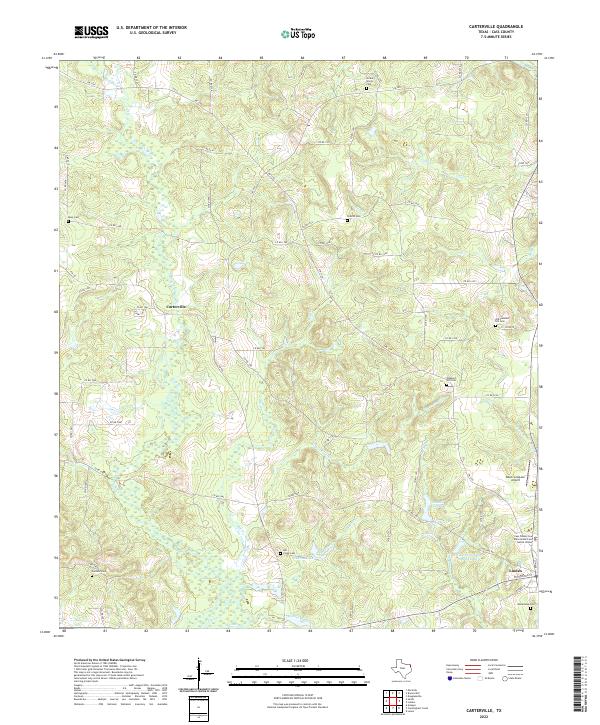 Carterville, TX — USGS 7.5-minute topo (2022)