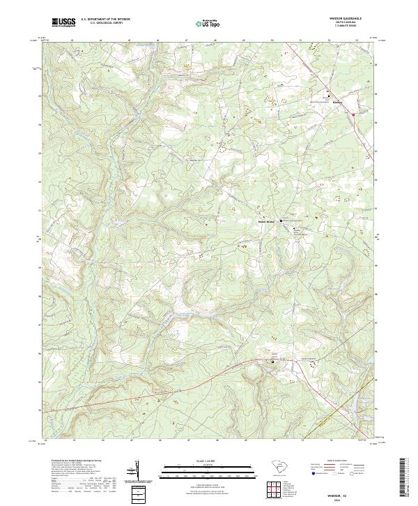 Windsor, SC — USGS 7.5-minute topo (2024)