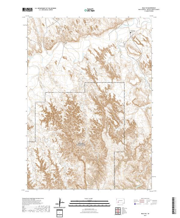 Imlay SE, SD — USGS 7.5-minute topo (2021)