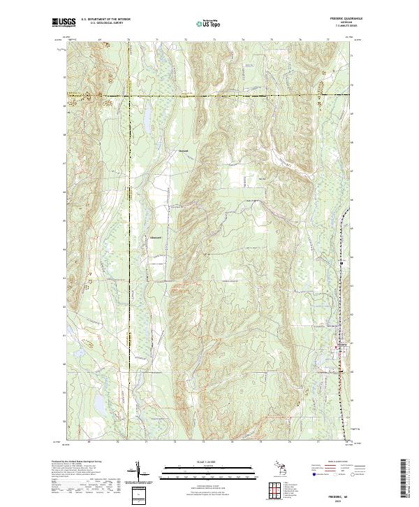 Frederic, MI — USGS 7.5-minute topo (2023)