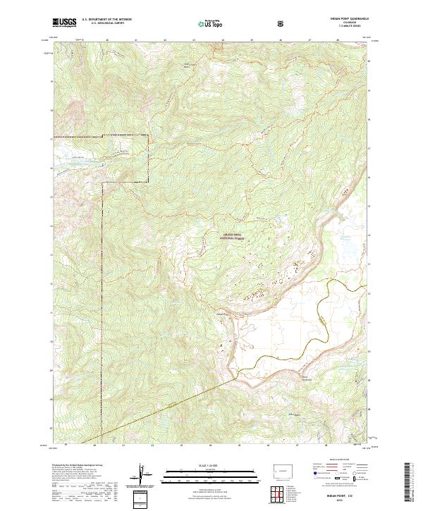 Indian Point, CO — USGS 7.5-minute topo (2022)