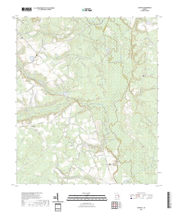 Leefield, GA — USGS 7.5-minute topo (2024)