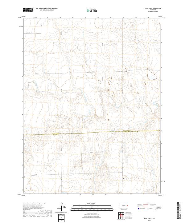 Rock Creek, CO — USGS 7.5-minute topo (2022)