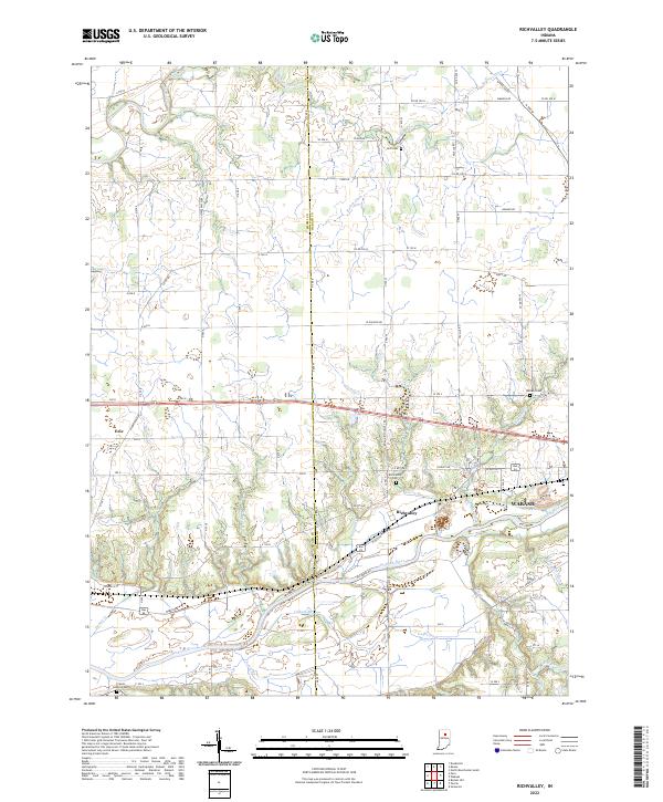 Richvalley, IN — USGS 7.5-minute topo (2022)