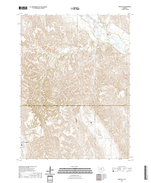 Eddyville, NE — USGS 7.5-minute topo (2021)