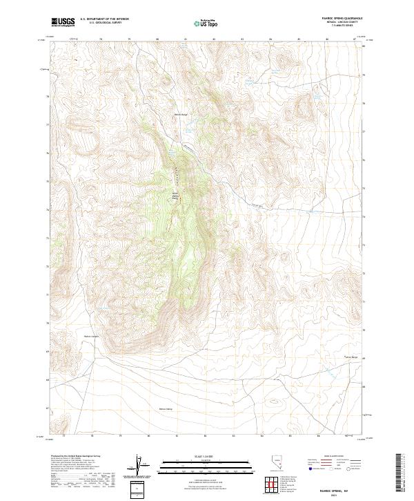 Pahroc Spring, NV — USGS 7.5-minute topo (2021)