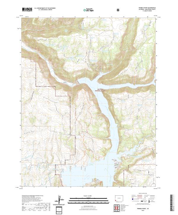 Trimble Point, CO — USGS 7.5-minute topo (2022)