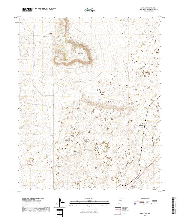 Mesa Leon, NM — USGS 7.5-minute topo (2023)