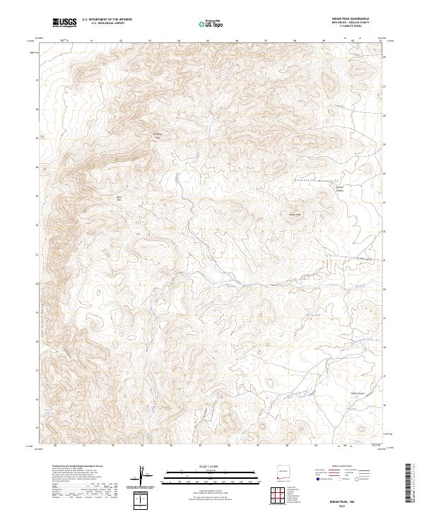 Indian Peak, NM — USGS 7.5-minute topo (2023)