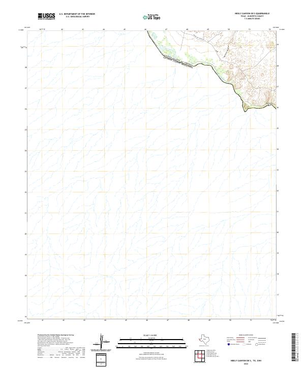 Neely Canyon OE S, TX,CHH, US — USGS 7.5-minute topo (2022)