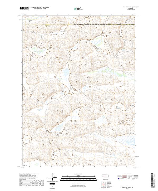 Bean Soup Lake, NE — USGS 7.5-minute topo (2021)