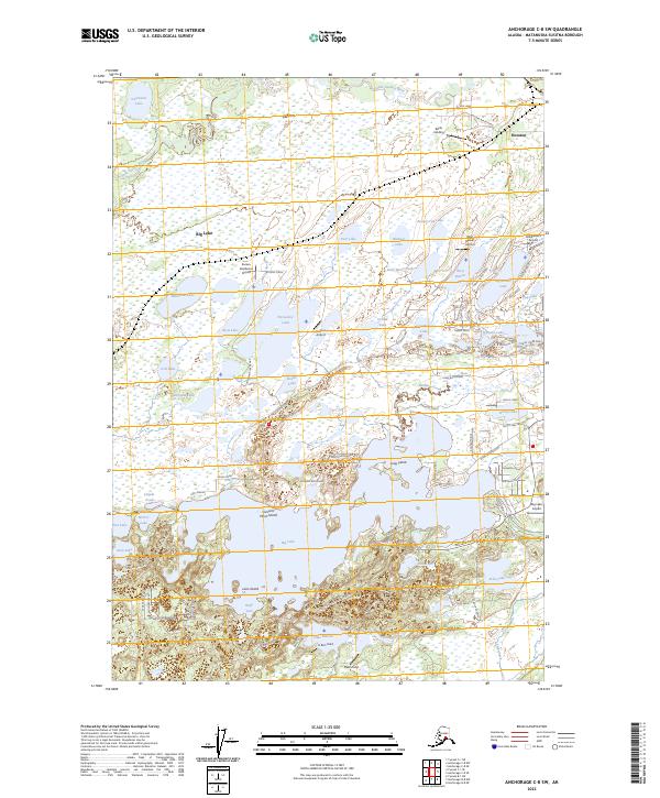 Anchorage C-8 SW, AK — USGS 7.5-minute topo (2023)