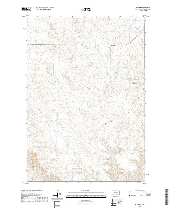 Plainview, SD — USGS 7.5-minute topo (2021)