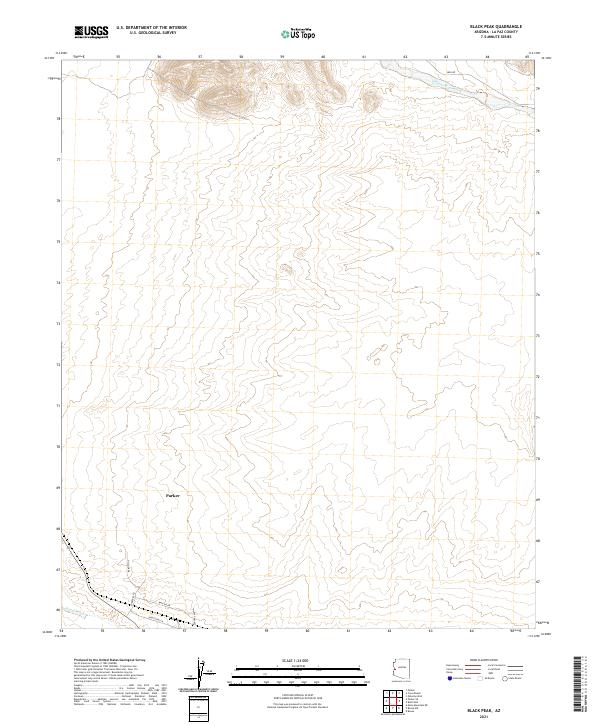 Black Peak, AZ — USGS 7.5-minute topo (2021)