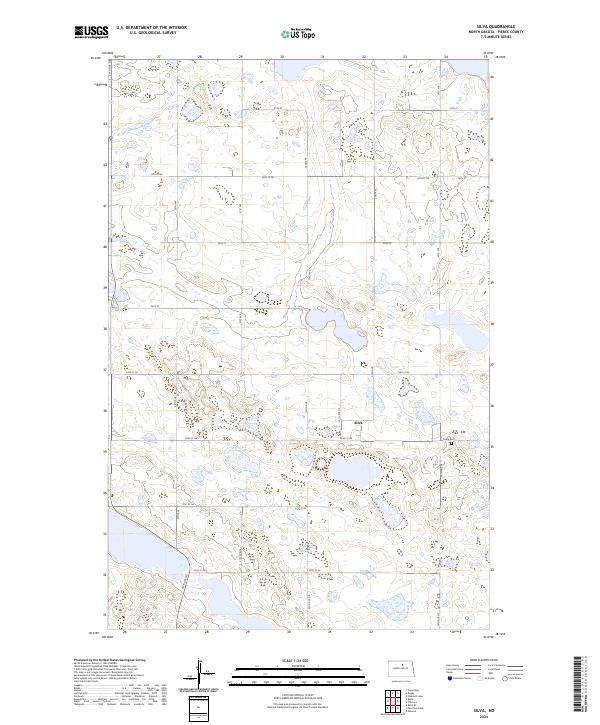 Silva, ND — USGS 7.5-minute topo (2024)