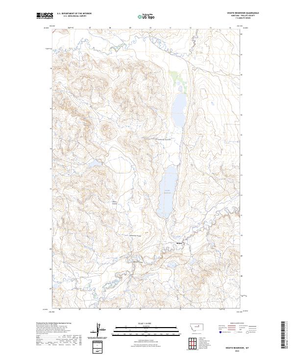 Veseth Reservoir, MT — USGS 7.5-minute topo (2024)