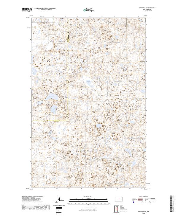 Siebold Lake, ND — USGS 7.5-minute topo (2024)